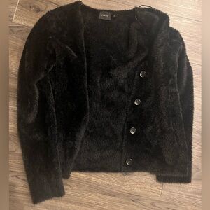 Black Faux Fur Teddy Jacket